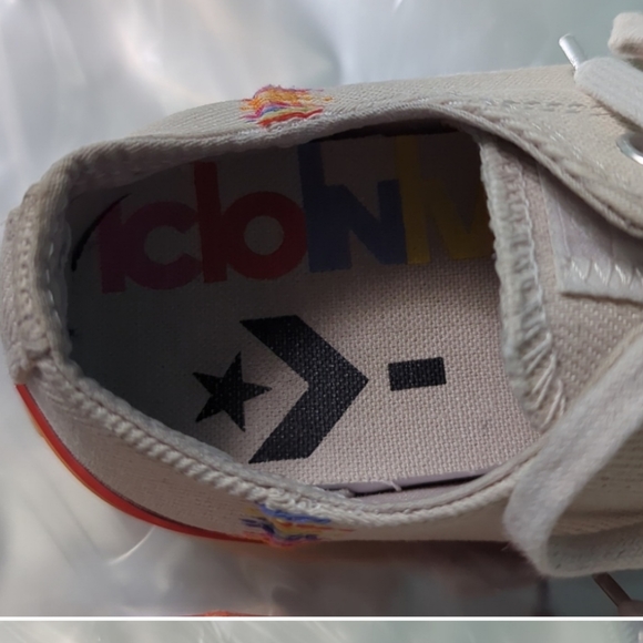 Converse Chuck Taylor All Star Lift Low Rainbow Vintage 🌈 White size 7 - Picture 5 of 16